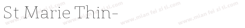 St Marie Thin字体转换